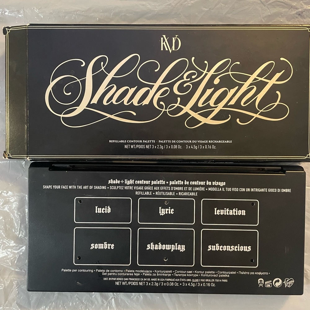 Kat Von D Shade & Light Refillable Contour Pallet! Opened box- never used